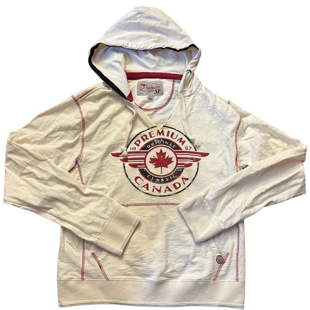 Premium 51 Red Thread Series Pullover Hoodie, Medium genuine